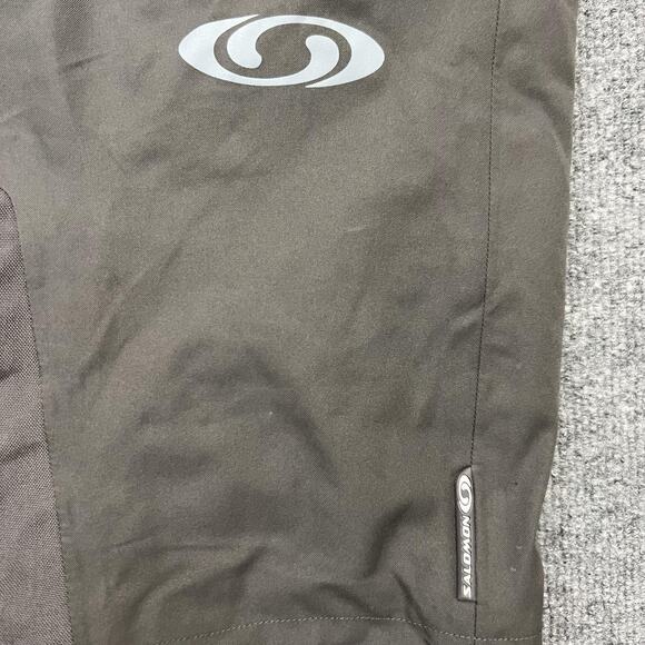 Salomon Pants Mens 38 Brown Gray GORE-TEX Ski Snow Waterproof Shell Breathable - Picture 6 of 16